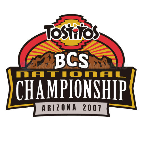 BCS Championship Game Primary Logos 2007 Iron-on Transfers (Heat Transfers) N3245